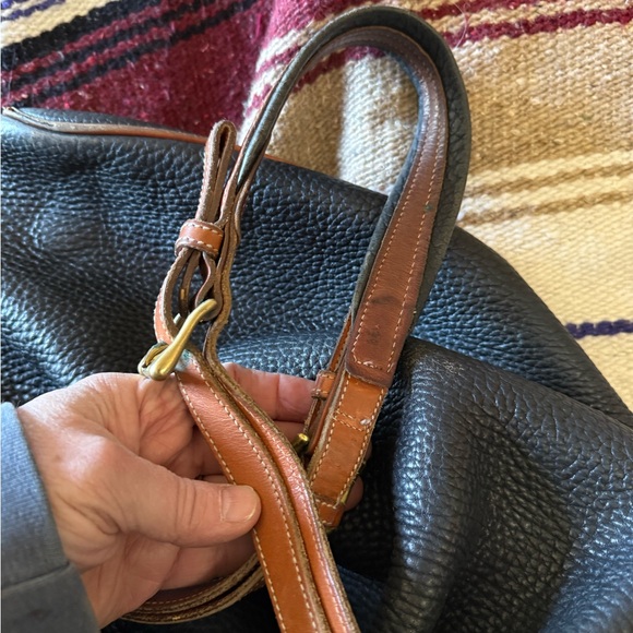 Vintage 80’s Dooney & Bourne Leather Drawstring Bucket Bag - Picture 9 of 11